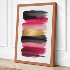 Impresión en lienzo minimalista de trazos de joyas arte de pared decoración del hogar listo para colgar