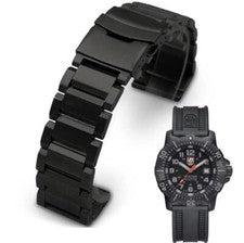 Correa de reloj de repuesto de metal para Luminox Sea ANU 4200 4220 4221 4223 #5002