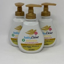 Crema desenredante para el cuidado del cabello con textura Baby Dove 6,5 fl oz cada una - Lote de 3
