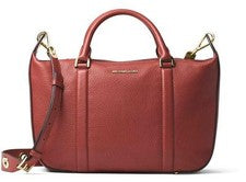Nuevo Bolso Cartera Grande Michael Kors Para Mujer Cuero Cuervo Ladrillo