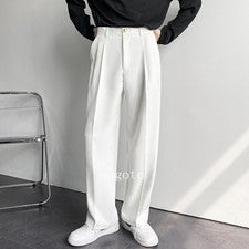 Para hombres Verano Primavera Vestido Formal Pantalones Largos Pantalón Coreano Pierna Recta Negocios