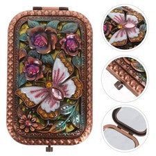 Aplicación de maquillaje para uso diario espejo de viaje belleza cosmético compacto