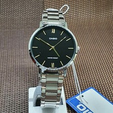Casio LTP-VT01D-1B pulsera de acero inoxidable analógico reloj de vestir para...