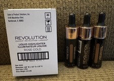 Pack de 3 iluminadores líquidos Makeup Revolution Beauty, bronce dorado