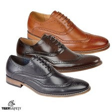 Zapatos Oxford Brogue Goor M014 para Hombre de Calidad Cuero Elegantes Formales Moda 5 Ojos
