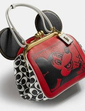 BOLSO COACH X DISNEY MICKEY MOUSE KEITH HARING KISSLOCK 4716 NUEVO CON ETIQUETAS Nordstrom