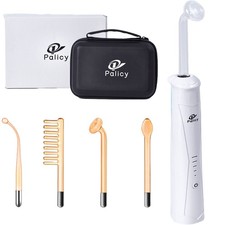 Máquina facial portátil portátil de alta frecuencia - 4 tubos de vidrio naranja para la piel