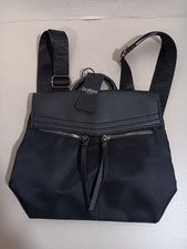 Botkier New York Trigger Mini Mochila Cartera Bolso Poliéster Imitación Cuero Negro