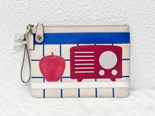 Nuevo con etiquetas Bolso Coach X Tom Wesselmann Grande Turnlock Guante Cuero Curtido