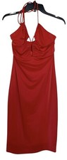 Vestido BeBe para mujer talla pequeña S cuello en V recortado sin mangas damas glamuroso