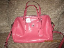 Nuevo Cartera Cartera Nancy Coach Para Mujer Cuero Peyton "Fresa" (oferta)