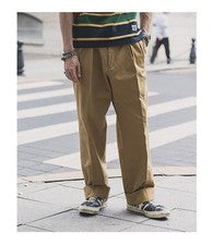 SIN STOCK Pantalones Chinos Retro Sueltos Informales Estilo IVY Estilo Vintage Para Hombre