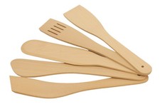 Set utensilios cocina madera 5 uds
