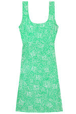 Vestido para mujer - Vestido floral estampado - Solero - XL - Verde