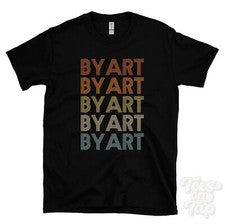 CAMISETA ESTILO RETRO REPETIDO BYART Hombre y Mujer Novedad Genial Nombre Regalo