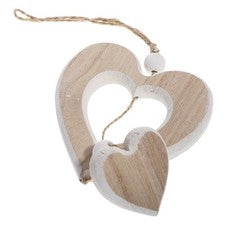 3 piezas Delicado Corazón de Madera Colgante Decoración Uso en el Hogar Colgante Decoración Madera Colgante