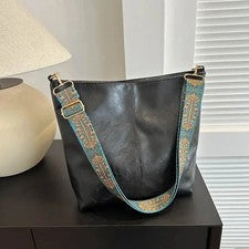 Bolso de Mano Para Mujer de Moda Color Sólido, Informal Versátil Bolso de Hombro con Cremallera