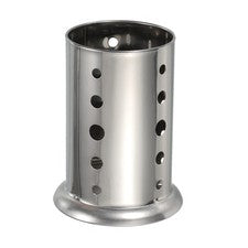 Soporte para utensilios de acero inoxidable, soporte para cubiertos organizador de cubiertos con orificio redondo