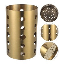 Organizador de almacenamiento de cocina con estante de secado de acero inoxidable dorado de 2 piezas