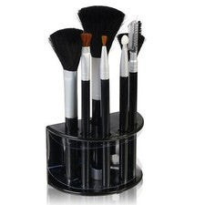 Juego de 7 brochas de maquillaje de ojos aplicadores kit de cosméticos de belleza para damas y soporte