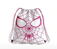 Nuevo Ghost Spider GWEN Mochila con Cordón SPIDER-MAN Cartera Bolso GIMNASIO Bolso ROSA