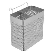 Estante de secado de utensilios, soporte organizador de utensilios de acero inoxidable sin perforación