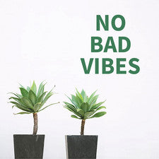 NO HAY MALAS VIBRACIONES - Cita Desmontable vinilo de pared calcomanías pegatinas Home Decor Art