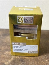 Global Beauty Care Gold OR, Mascarilla Facial Gel con Aplicador de Mascarilla NUEVA en Caja