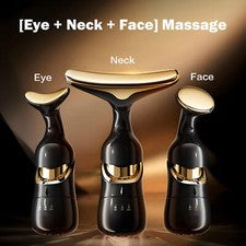 Masajeador Facial Eléctrico LED Belleza Cuello Lifting Facial Cuidado Anti Envejecimiento Mujeres