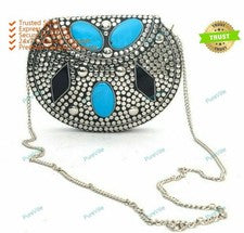 Nuevo bolso de mano de moda Meenakari Stone para mujer bolso sin asas