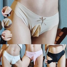 Transpirable y de Moda Para Hombres Bolsa de Seda Hielo Bragas Ropa Interior Pantalones Cortos