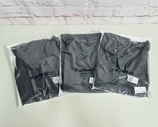 Conjunto de 3 pantalones deslizantes grises clásicos de moda elásticos con cordón regular grande