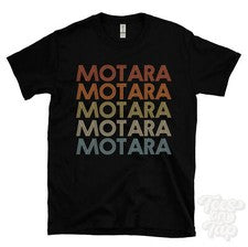 CAMISETA MOTARA ESTILO RETRO REPETIDO Hombre y Mujer Novedad Genial Nombre Regalo