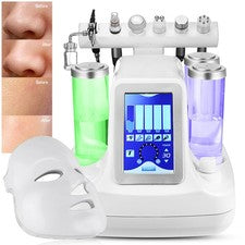 Dispositivo de cuidado facial 7 en 1 limpieza profunda dermoabrasión máquina de belleza facial