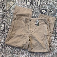 "Nuevo con etiquetas Nuevo Para hombres Eddie Bauer Ligero Algodón Chino Pantalones Tostado Marrón Caqui 38x30"""