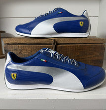 Zapatilla deportiva PUMA Ferrari Rossi Corsa para hombre 13 SpeedCat Superlt baja SF azul blanca NUEVA