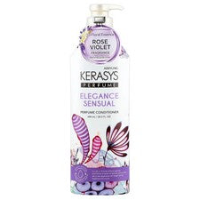 Elegance Sensual Perfume Acondicionador, Rosa Violeta, 20.3 fl oz (600 ml)