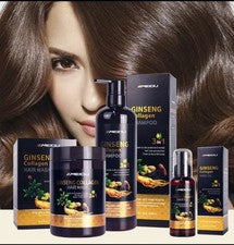 Meidu Ginseng Colágeno Cuidado Botánico del Cabello, Prevención de Pérdidas con Ganoderma CONJUNTO
