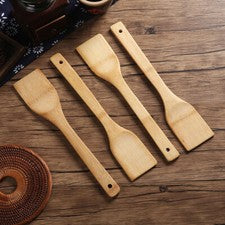 2/4/6 Piezas Utensilios Espátula Cuchara Pala Cocina Madera Bambú Herramientas EE. UU.