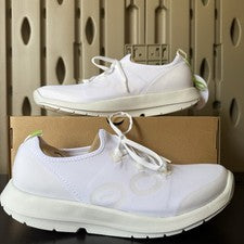 Zapatos OOFOS OOMG Sport LS Blancos Encaje Recuperación Cómodos Ligeros Para Hombres Talla 12.5