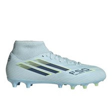 Botines de fútbol Adidas F50 Sparkfusion Club terreno firme multitierra para mujer azules Sn