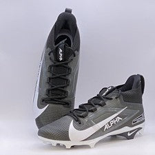 Botines de fútbol para hombre Nike Alpha Menace Elite 4 negros blancos talla 16 FZ7701-001