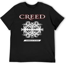 Creeds Band Shirt Men Short Sleeve T-Shirt Novelty Graphic Tee Fashion