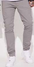 Pantalones de mezclilla ajustados de moda Nova para hombre talla 30 gris carbón Mac Chino nuevos con etiquetas