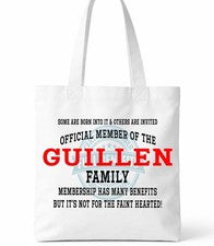 Bolso de Mano Familia Guillén Clan Shopper Regalo Reunión Personalizado