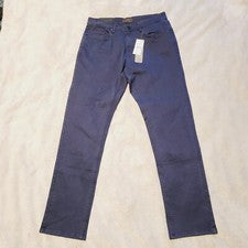 Pantalones Jachs Para Hombre Talla 29 32x32 Bowie Calce Recto Elastizado Sarga Chino Azul Marino Nuevos con Etiquetas