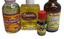 1x AICHA, 1x SALAMALEKUN, 1x AL BARAKA y 1x Aceite de Perfume DONNIA - Juego de 4 piezas
