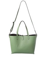 Bolso de hombro italiano de cuero para mujer