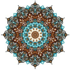Pegatinas de pared Mandala reutilizables autoadhesivas PVC calcomanía decorativa multicolor
