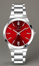 "Muñeca Invicta Celestial I, roja, 35 mm, WR 30M, 7,5"", nueva/caja/3 años de propiedad (69056)"